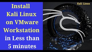 Install Kali Linux on VMware Workstation in Less than 5 minutes  Import prebuilt Kali VM [upl. by Salokin]