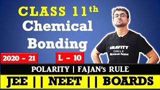 Chemical Bonding  Polarity of Bond  3  FAJANS RULE  L  10  JEE  NEET  BOARDS [upl. by Redfield]