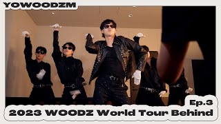 YOWOODZM 잇츠 버스티드 타임😎  2023 WOODZ World Tour Behind Ep3 [upl. by Adnahcir]