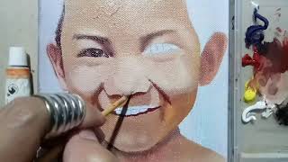 Maries Oil Color PORTRAIT  CHICKBOY  Art Tutorial  Tagalog Philippines [upl. by Ttenna57]