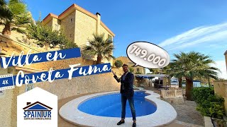 VILLA EN COVETA FUMA CON VISTAS AL MAR  SPAINTUR  4K ALICANTE  VENTA 749000 EUROS [upl. by Devonne787]