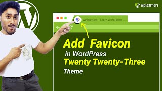 How to Add Favicon in WordPress Twenty Twenty Three Theme [upl. by Atinna]