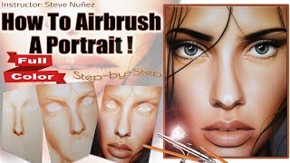 How To Airbrush Portraits [upl. by Enorahs]