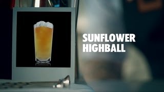 SUNFLOWER HIGHBALL DRINK RECIPE  HOW TO MIX [upl. by Salim]