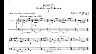 Radamés Gnattali  Sonata for Cello and Guitar [upl. by Sluiter]