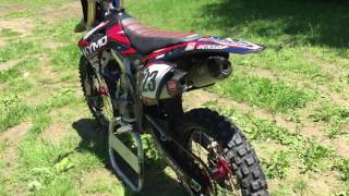 2015 Crf250r Dual Yoshimura exhaust [upl. by Schaffel]