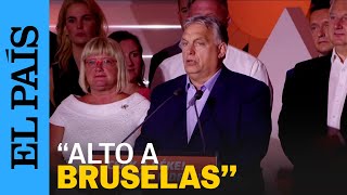 ELECCIONES EUROPEAS  Viktor Orbán celebra la victoria electoral en Hungría [upl. by Muldon]