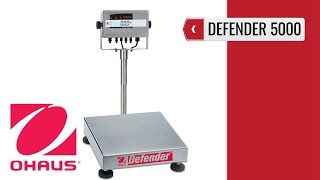 OHAUS Defender 5000 Bench Scale product video presentation [upl. by Nnaeilsel]