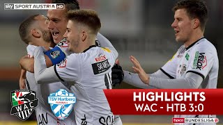 Highlights tipico Bundesliga 19 Runde RZ Pellets WAC  TSV Prolactal Hartberg 30 [upl. by Hyacintha]