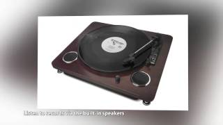 ION Forever LP Digital Conversion Turntable with BuiltIn Speakers [upl. by Philips]