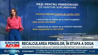 Recalculare pensii 2024 Care sunt pașii pentru pensionarii cu venituri suplimentare [upl. by Haberman]