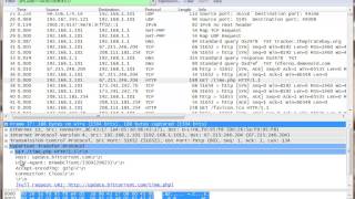 Showing You How To Figure out Bittorrent Behavior With Wireshark [upl. by Prudence919]