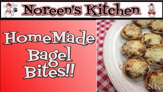 Homemade Bagel Bites Recipe Noreens Kitchen [upl. by Ennylcaj]