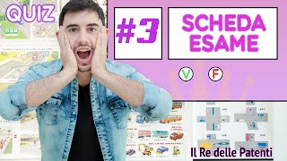 SCHEDA ESAME 3  40 QUIZ  QUIZ PATENTE  ESAME DI TEORIA [upl. by Brenna]