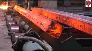 Billet Making Process through HSMC  Continous Casting Machine  Electrotherm [upl. by Sunda]