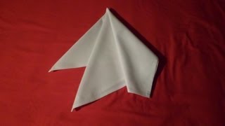 How To Fold Napkins  French Fold napkin folds [upl. by Sherman]