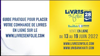 Livre en folie 2022  Guide pour placer votre commande en ligne [upl. by Miharbi]