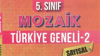 Mozaik Yayınları 5sınıf Türkiye Geneli 2deneme [upl. by Chapnick]