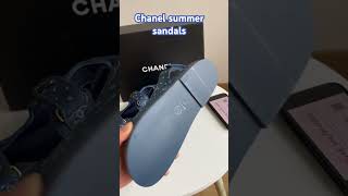 Chanel summer sandals luxuryshoes chanelsummersandals chanelsandals chaneldenisandals [upl. by Mccord]