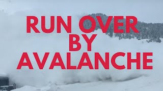 Run over by avalanche in Davos Switzerland [upl. by Nahtannhoj]