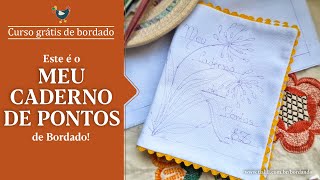 Como fazer CADERNO DE PONTOS DE BORDADO passo a passo fácil para iniciantes bordar qualquer ponto [upl. by Maury447]