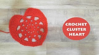 How to crochet a lace heart doily  Crochet With Samra [upl. by Aivatal368]