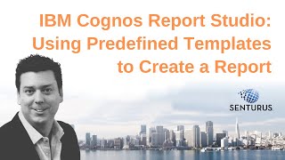 Cognos Report Studio Templates for Reports [upl. by Adniralc]