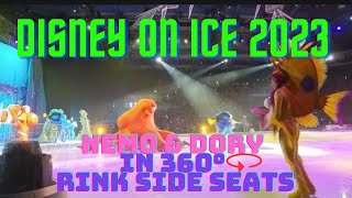 360° Ocean Adventure Disney on Ice Brings Finding Nemo and Dory to Life from Rinkside Seats 🐠❄️ [upl. by Nevar]