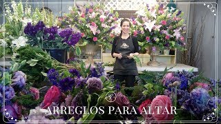 Como hacer arreglos de flores para un altar [upl. by Hal43]