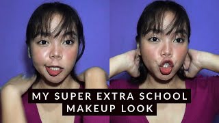 MY SUPER EXTRA SCHOOL MAKEUP LOOK  Nicole Dioneda 💙 [upl. by Aldous]