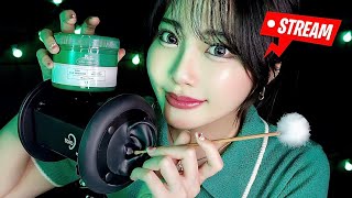 【ASMR】高音質でぐっすり寝れる💤極上耳エステ🥱👂3h囁き耳かき耳マッサージ＆タッピングアロエジェルNIVEAクリームハサミスクイーズ [upl. by Ylloj26]