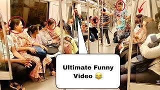 Best Metro Prank  Part3  Unlimited Funny Video  Baghel King  Love You Maa ❤ [upl. by Llerdna]