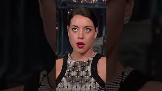 Aubrey Plaza cant stop lying 🤭 [upl. by Yrbua]