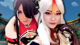 Beidou x Ningguang Cosplay Stream feat yingverse [upl. by Angelle]