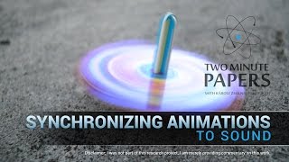 Synchronizing Animations To Sound  Two Minute Papers 108 [upl. by Rebah274]