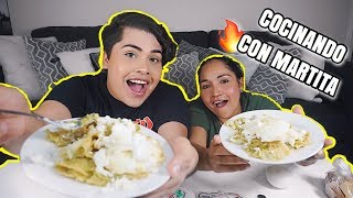 COCINANDO CON MARTITA Mexican Chilaquiles  MUKBANG cooking amp eating show [upl. by Jehovah579]