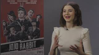 THOMASIN MCKENZIE Interview  JoJo Rabbit [upl. by Oralia]