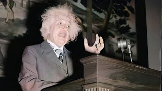 Albert Einstein Explains Theory of Relativity  Albert Einstein Real Video  Colour Footage [upl. by Romie375]