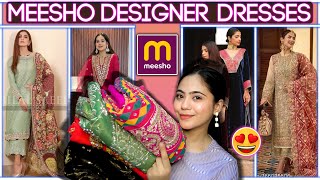 Meesho Cheapest Designer Dresses Haul 😍 Party wear Dresses  Ronak Qureshi [upl. by Ynehpets764]