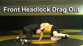 Front Headlock High C Drag Defense  Cary Kolat Wrestling Moves [upl. by Schacker]