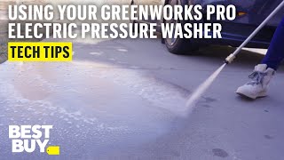 How to use the Greenworks Pro Electric Pressure Washer [upl. by Sausa]