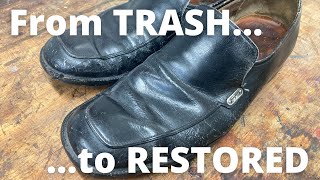 Ferragamo Loafers Restoration  Total Transformation from Trash to WOW [upl. by Maurizia]