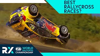 BEST of RALLYCROSS World RX crashes epic overtakes roll overs spins and more [upl. by Aicxela249]