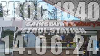 Sainsburys Petrol Station  VLOG 1840  140624  Eastbourne  East Sussex [upl. by Blondell]