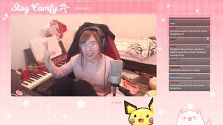 lilypichu deep voice this is my voice one week on anime [upl. by Nicks]