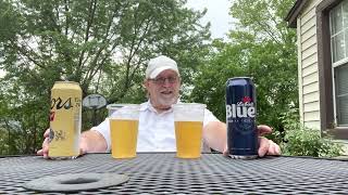 Coors Banquet 50 abv compared to Labatt Blue Canadian Pilsener 47 abv  The Beer Review Guy [upl. by Ellered590]