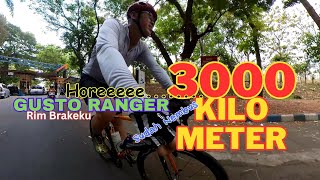 REVIEW RIM BRAKEku GUSTO RANGER Setelah Jalan 3000km [upl. by Herahab]