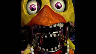 Withered Chica FNaF in Real Time Voice Line amp Jumpscare Animated [upl. by Ecienal558]