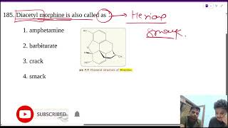 Diacetyl morphine is also called as1 amphetamine2 barbiturate3 crack4 smack [upl. by Amye]