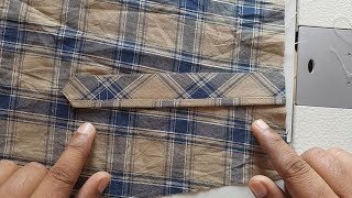 sew a professional sleeve plackets easy method  shirt chak patti stitching  shirt ki channel patti [upl. by Laban394]